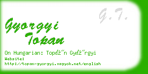 gyorgyi topan business card